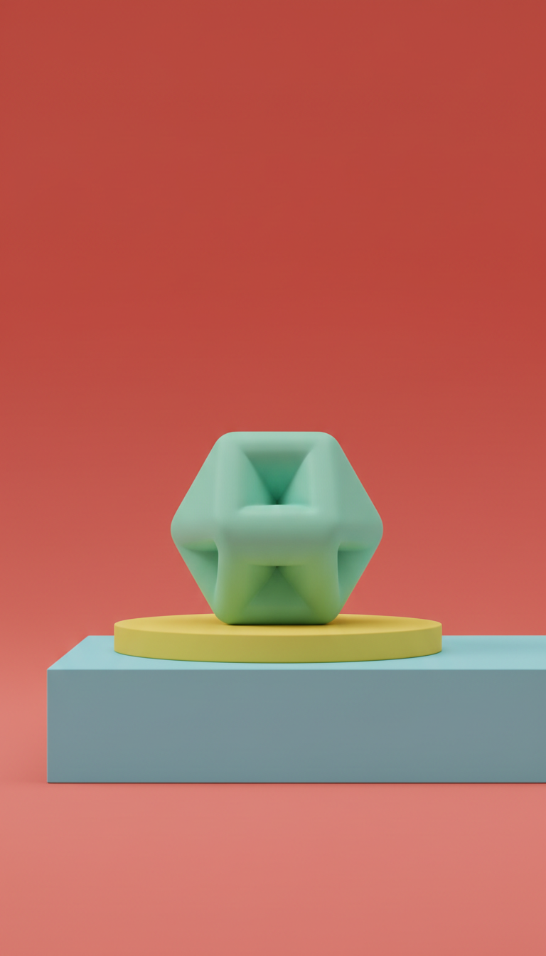 Fresh Mint geometric chew toy